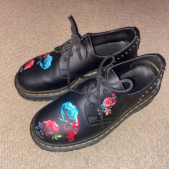Dr. Martens 1461 Rose Bex Shoes - Picture 3 of 4